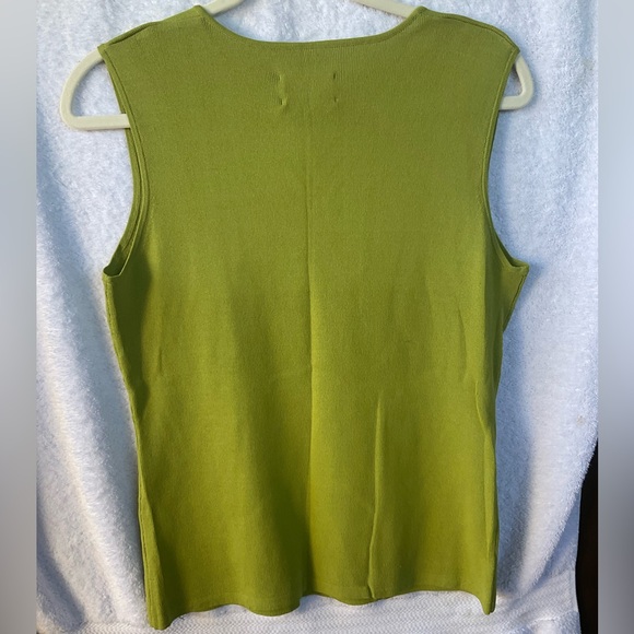 Chico’s Apparel Annie Sleeveless Knit Eden Green; NWT; M/8 - Picture 6 of 12